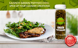 Sanniti Peppercorns in Brine | Imported from Spain | Great for Sauces, Soups, Meats and Light Dishes, 3.9 oz (Pack of 2) (Green)