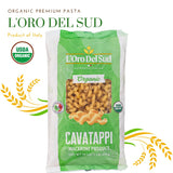 Organic Cavatappi Pasta, 100% Durum Wheat, Italian Pasta, Premium Quality Product of Italy (10 pack x 16 Oz) Non GMO, Vegan, Kosher Certified by L'Oro