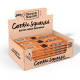 Michel et Augustin Cookies, Individually Wrapped Snacks Gift Box, Milk Chocolate & Caramel Shortbread Cookie Bars, 18-Pack, 4 French Butter Cookies