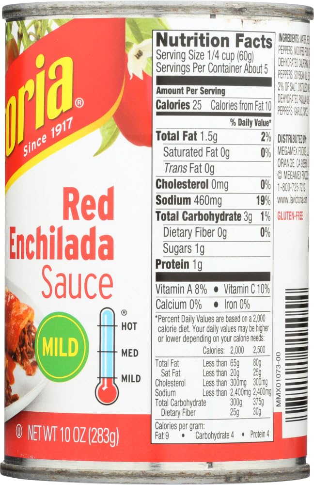 La Victoria Enchilada Sauce - 3 Pack Bulk La Victoria Red Enchilada Salsa, Mild (10oz Each)