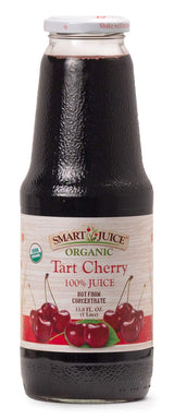 Smart Juice Organic Tart Cherry Juice - 33.8 fl oz (1L) - (Pack of 6) 100% Juice Not From Concentrate