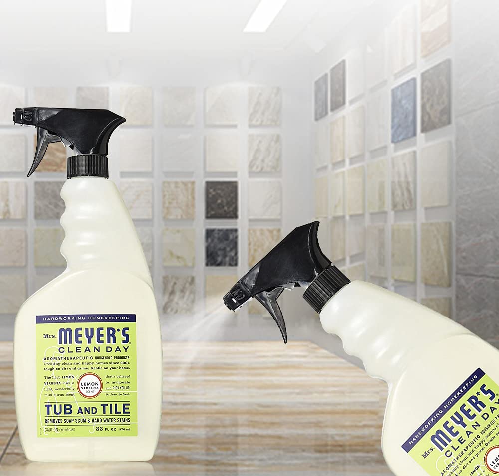 Mrs. Meyer's Tub and Tile Cleaner, Lemon Verbena - (Case of 6 - 33 fl oz)