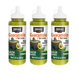 Zaaschila Guacamole & Serrano Sauce - 9.35oz (265g) 3-Pack - Creamy & Spicy Flavor, Perfect for Tacos, Chips, and Dips