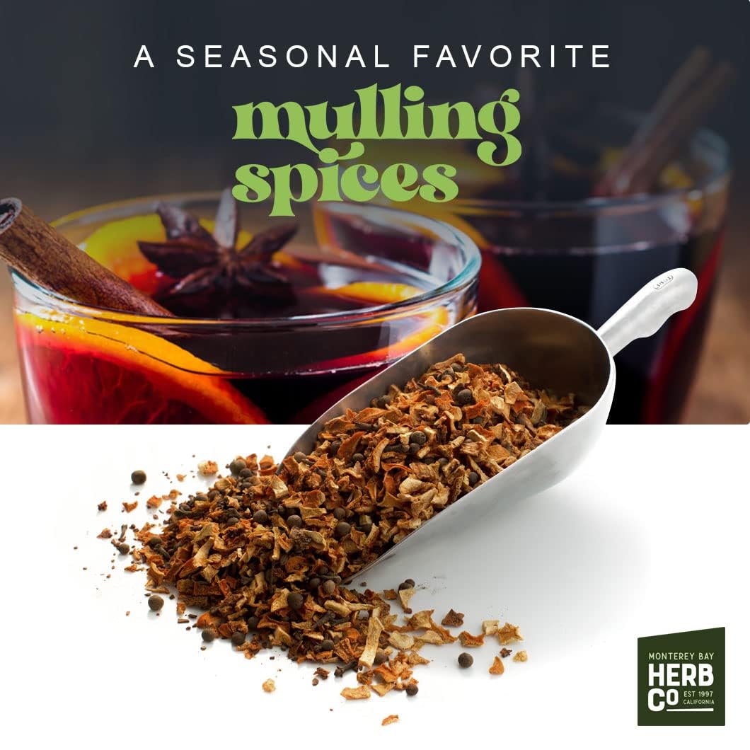 Traditional Mulling Spices, by Herb Co, Spice Blend for Mulled Wine Spices, Apple Cider, Tea & Wine, 1/4 lb