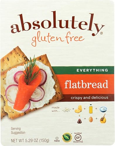 Absolutely Gluten Free Flatbread Everything -- 5.29 oz Pack of 2