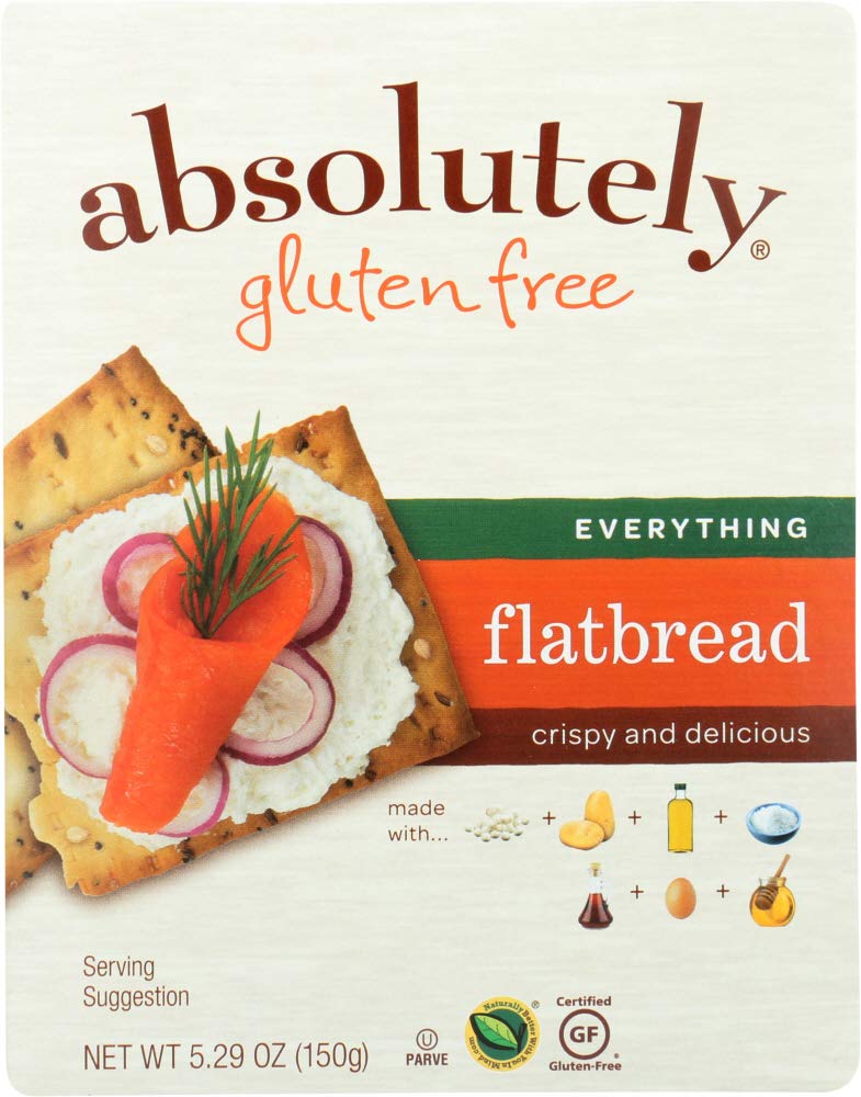 Absolutely Gluten Free Flatbread Everything -- 5.29 oz Pack of 2