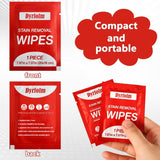 200 Pack Stain Remover Wipes,Individual Wrapped Wipes for Clothes,Mini Travel Stain Removal Wipe,Cleaning Wipesfor Clothes Fabric laundry