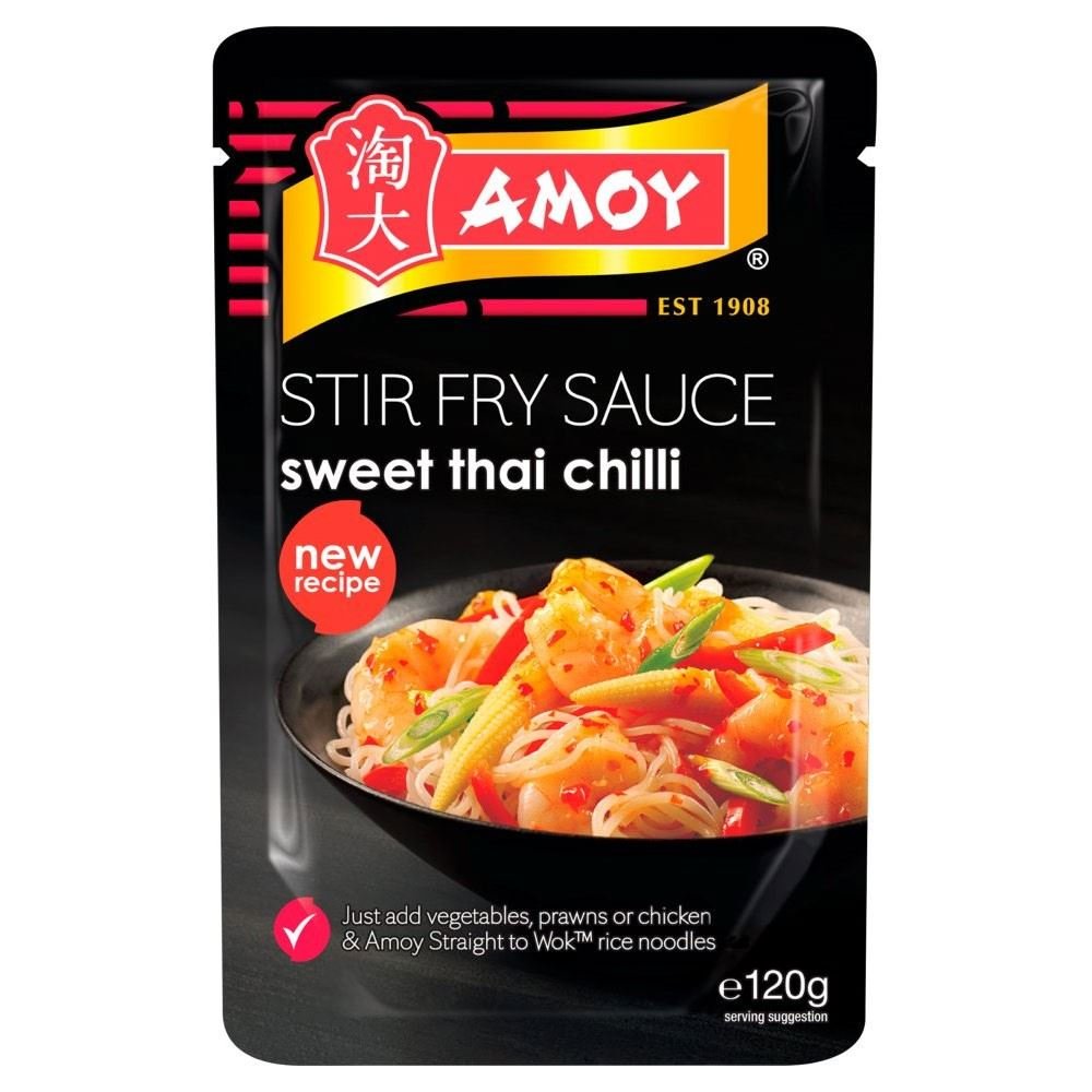 Amoy Straight to Wok Sweet Thai Chilli Stir Fry Sauce (120g) - Pack of 6