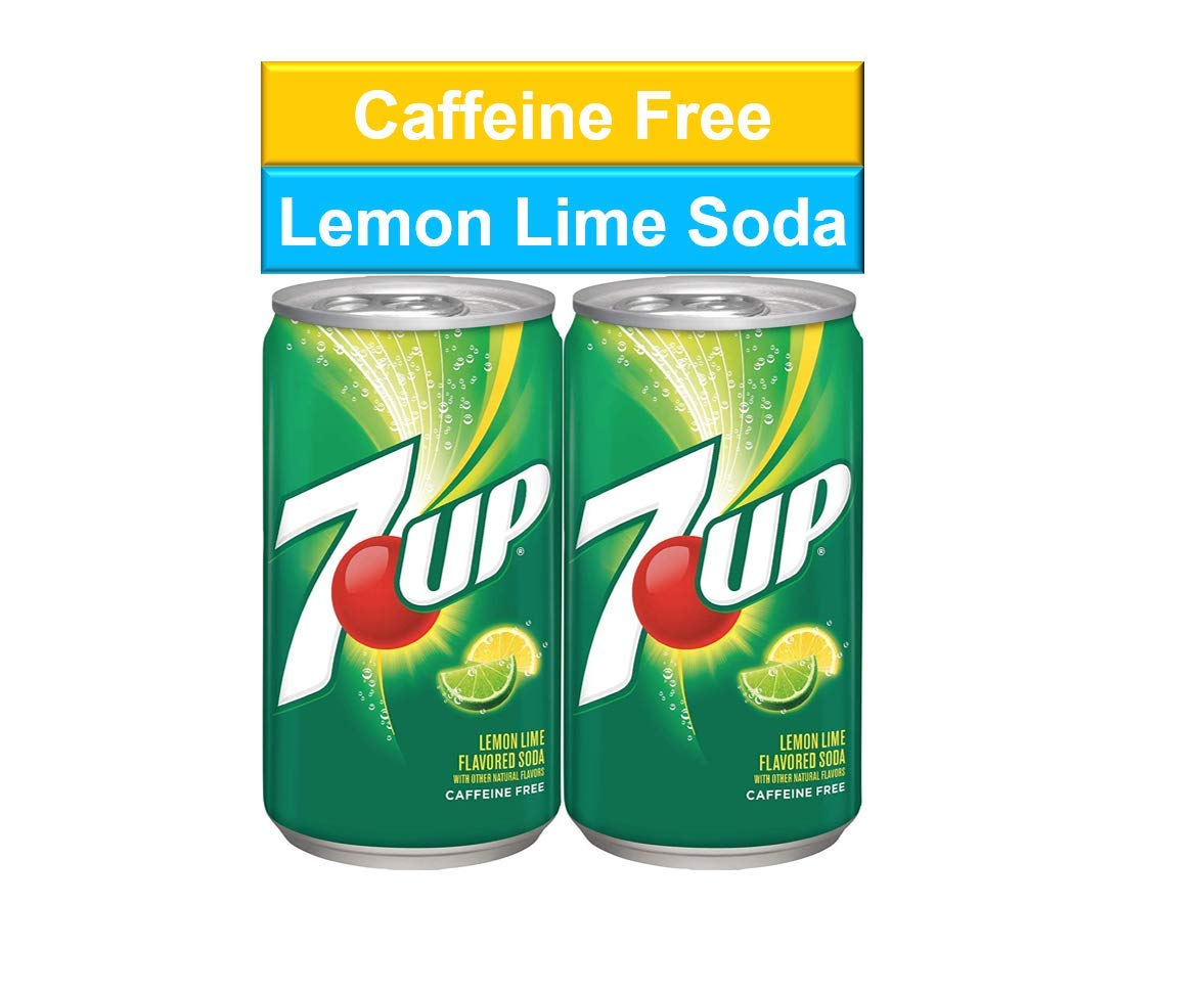 7Up Lemon Lime Mini Soda Cans, 7.5 oz Soft Drinks Bulk Snacks Pack, Small Refrigerator & Snack Pantry Drink 18 Count Beverage Bedroom & Kitchen