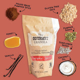 Pumpkin Spice Granola | Autumn Flavor | Gluten Free | Soy Free | Breakfast Cereal & Soup Topping | Made in Nebraska USA | 12 oz Bag | 3 Pack