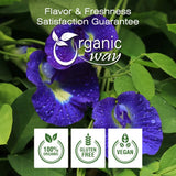 Organic Way Shankhpushpi (Convolvulus prostratus) Powder - Organic & Kosher Certified | Raw, Vegan, Non GMO & Gluten Free | USDA Certified | Origin