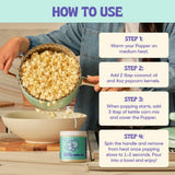 Popsmith Popcorn Kettle Corn Seasoning Mix - 17oz Jar - Sweet n Salty Popcorn Seasoning Powder - Vegan and Gluten-Free - Kettle Corn Popcorn Seasoning