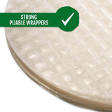 Best of Thailand [Round] White Rice Paper Wraps 1 Pack | Perfect for Fresh Spring Rolls & Dumplings | Non-GMO, Gluten-Free, Vegan & Paleo | Kosher