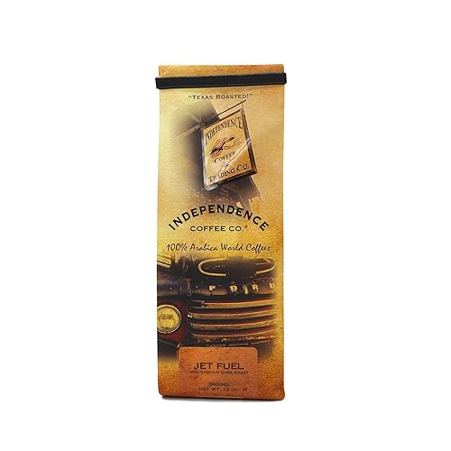 Independence Coffee Co. Jet Fuel Intense and Heavy Body, Dark Roast Ground Coffee, 12 Ounce Bag