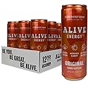 Alive Energy ORIGINAL Guayusa Tea Clean Energy Drink with Antioxidants, Original, 12 fl oz, 150mg Caffeine