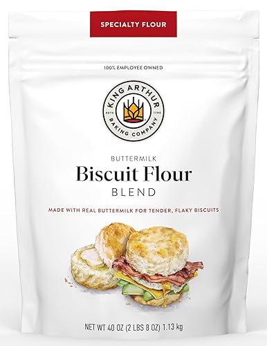 King Arthur Baking Company Buttermilk Biscuit Flour Blend, Unbleached Flour, Aluminum Free, Non-GMO Buttermilk, 2.5lb Bag