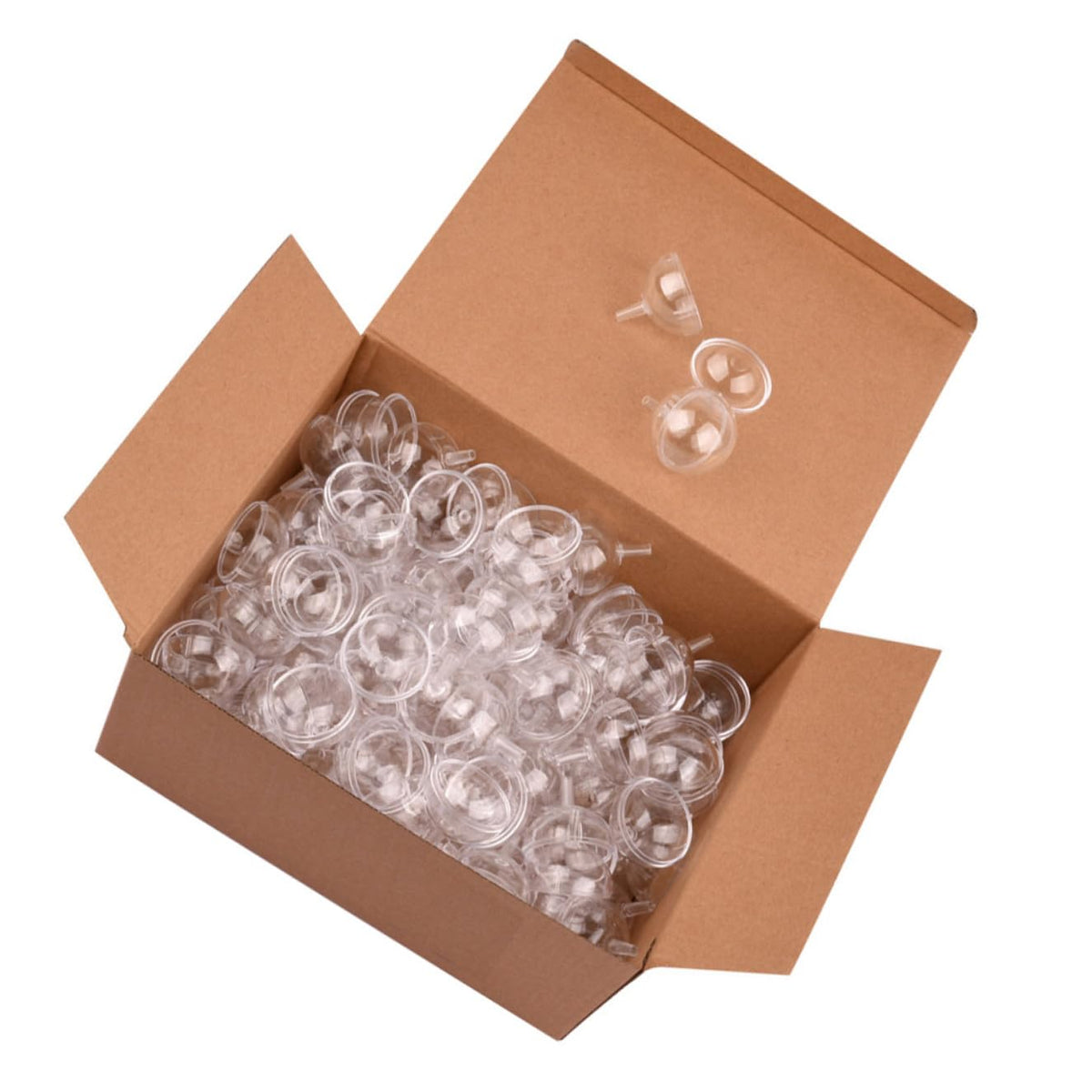 Beatifufu Plastic Candy Wrapper Balls 100pcs Hollow Wrapper Balls for Decorative Cups