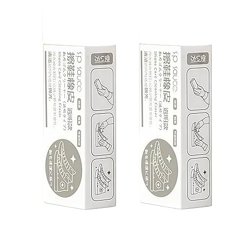 2Pcs White Suede and Nubuck Eraser,Nubuck Suede Eraser for Sneaker Shoes Canvas Cleaning Eraser Dirt Remover for Leather Shoes Boot Scuffs Stains