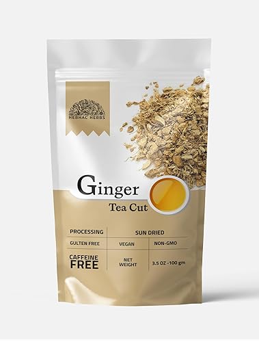 Ginger Tea Cut 100 g | Natural, Freshly Sliced Ginger Root for a Full-Flavored and Refreshing Experience | Perfect for Brewing Bold, Soothing Tea