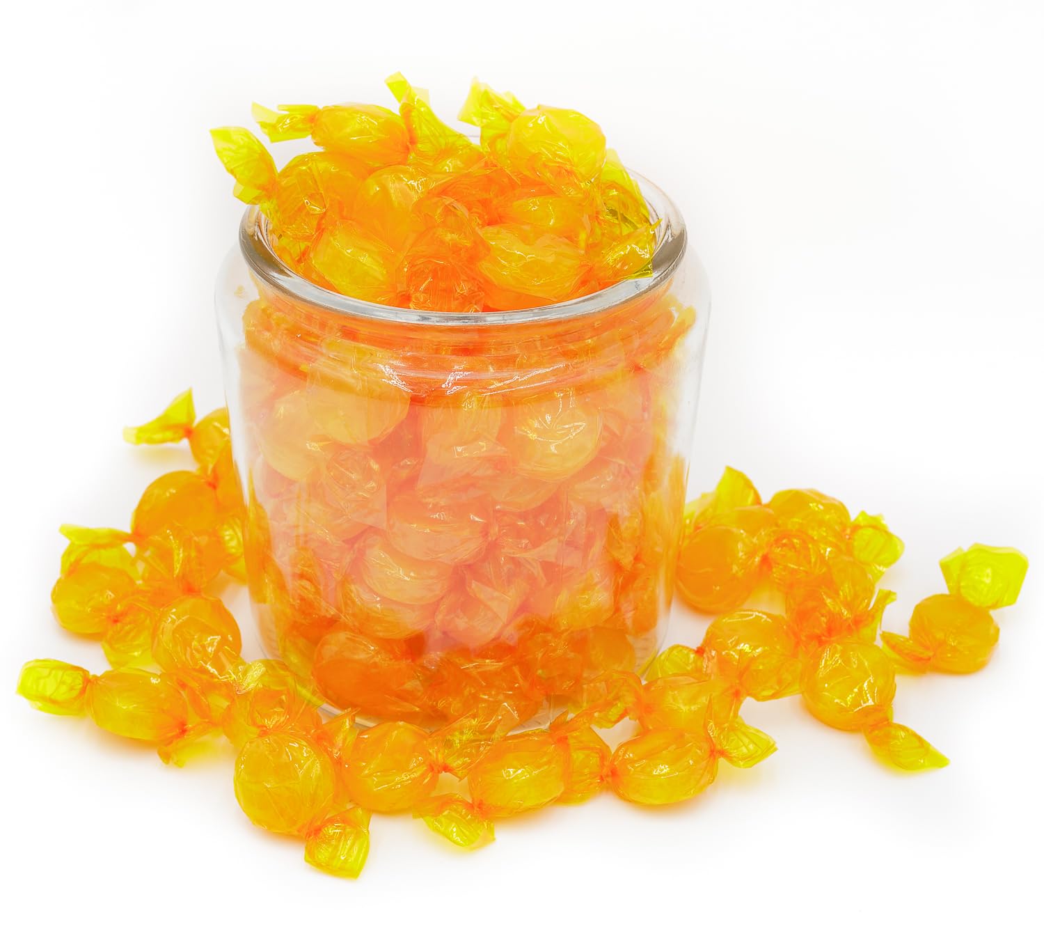 BUTTERSCOTCH Hard Candy Discs 5 lb - Bulk Bag, Individually Wrapped, Sweet Gourmet Candies, Old Fashioned
