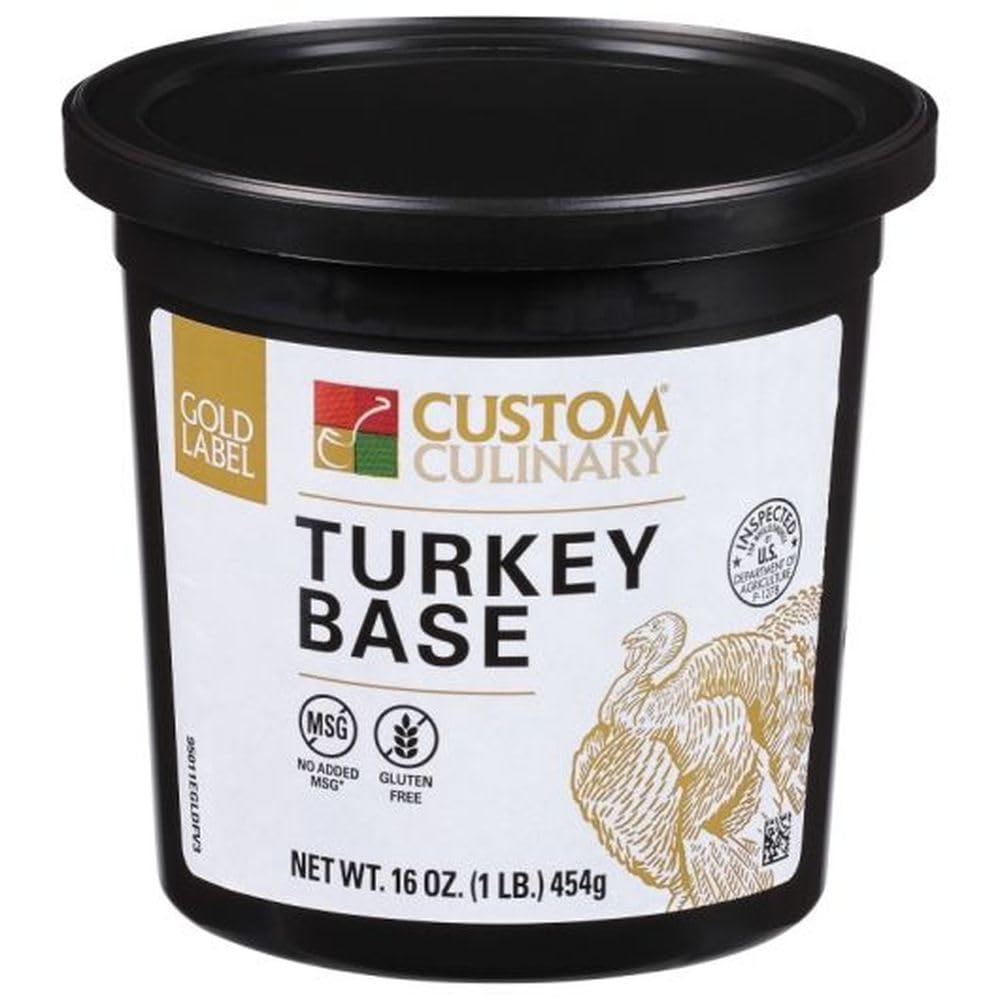 Custom Culinary Gold Label Turkey Base, 1 Pound -- 6 per case.