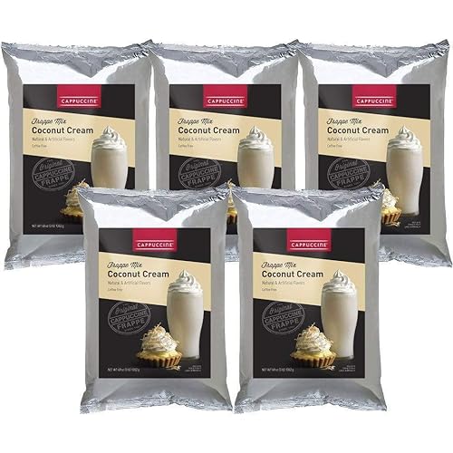Cappuccine Ice Coffee Frappe Mix - Case of 5 Bags (Coconut Cream)