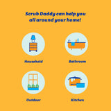 Scrub Daddy Sponge Set - Holiday Shapes - Non Scratch Scrubbers for Dishes and Home, Odor Resistant, Temperature Controlled, Soft in Warm Water, Firm