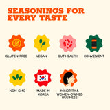 HOXY Journey of Korea Kimchi Seasoning Mix 3.5 oz - ORIGINAL Spicy Seasoning Mix, Rich in Probiotics, Vegan, Gluten Free, NON- GMO, BBQ Dry Rub