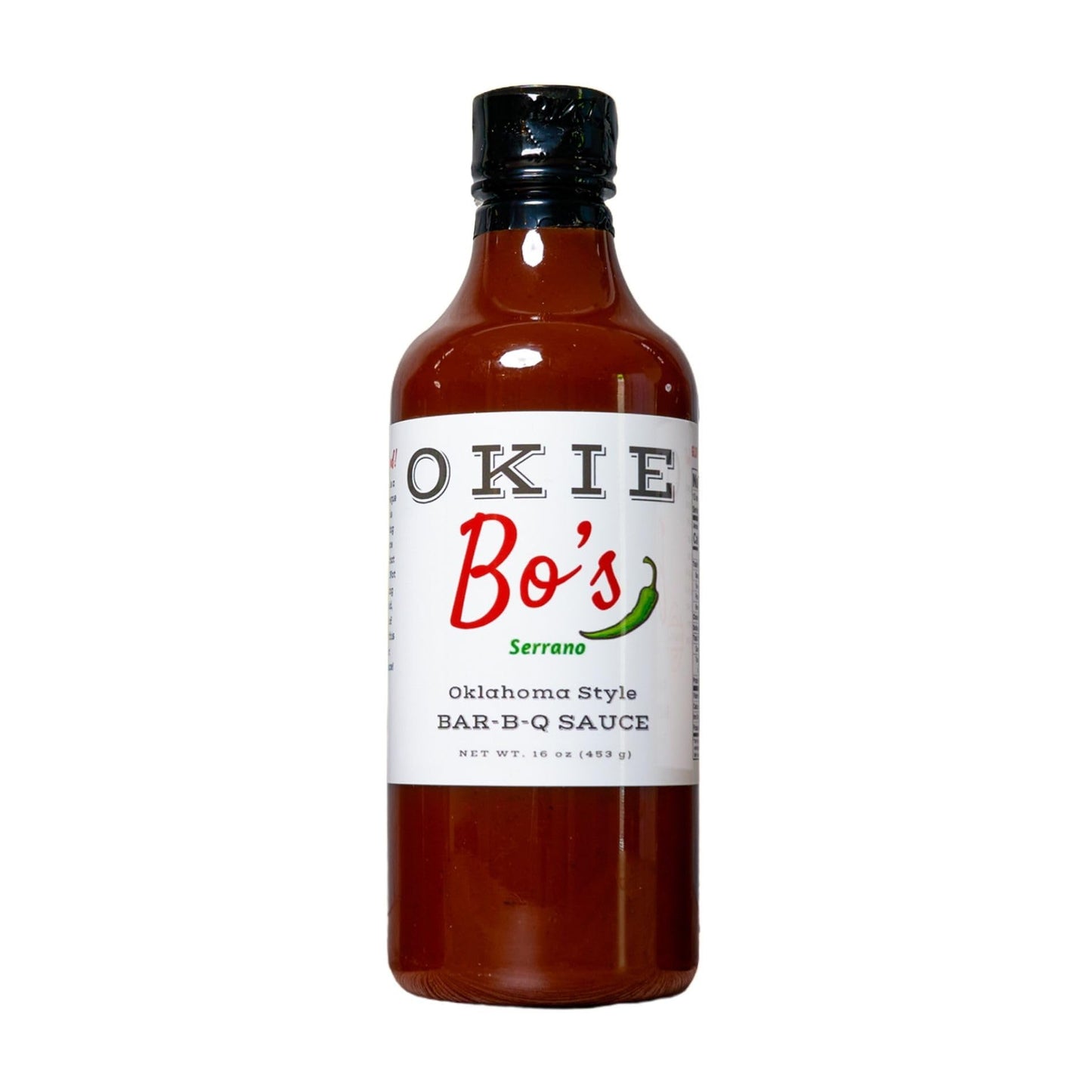 OkieBo's BBQ Sauce - Serrano, Oklahoma Style, Perfect Sauce for Creating Competition Style Ribs, Pork, Brisket, Salmon, Chicken and Much More
