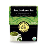 Buddha Teas - Organic Sencha Green Tea - For Health & Wellbeing - Japanese Green Tea - With Antioxidants & Minerals - Clean Ingredients - Caffeinated