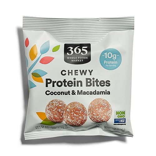 365 by Whole Foods Market, Coconut Macadamia Protein Chewy Bites, 1.58 Ounce