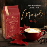 Maple Flavored Whole Bean Coffee, Organic Medium Roast, 100% Arabica, Single Origin Dominican, Naturally Flavored, No Added Sugar, No Artificial