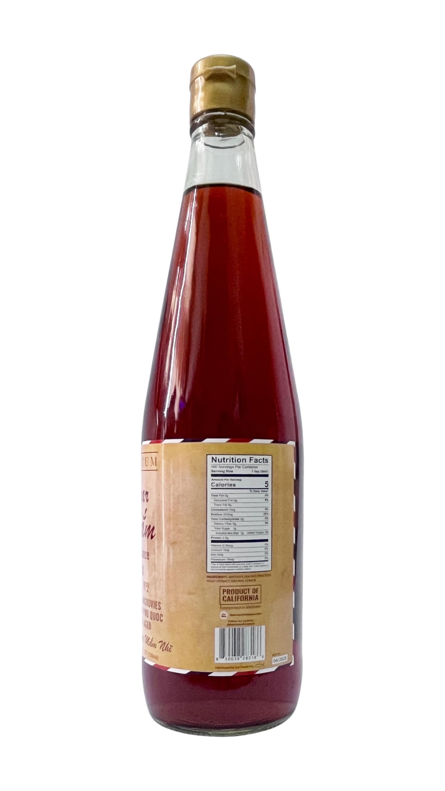 Dear Mam Fish Sauce | Premium Fish Sauce Made With Real California Anchovies | 1 year Barrel aged | Brewed in Phu Quoc Vietnam