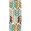 Leaf Ikat Disposable 2 Ply Eco Paper Guest Towels Tableware, 16 Pieces, Made from Paper, by Amscan