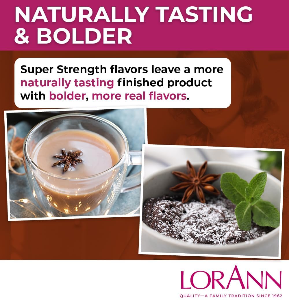 LorAnn Oils Super Strength Flavoring - Used For Candy Making, Flavoring, Baking, Hard Candy, & Flavor Oils - Bold, Natural Flavors 4X Stronger Than