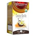 Davidson's Organics, Coconut Vanilla, 25-count Tea Bags, Pack of 6