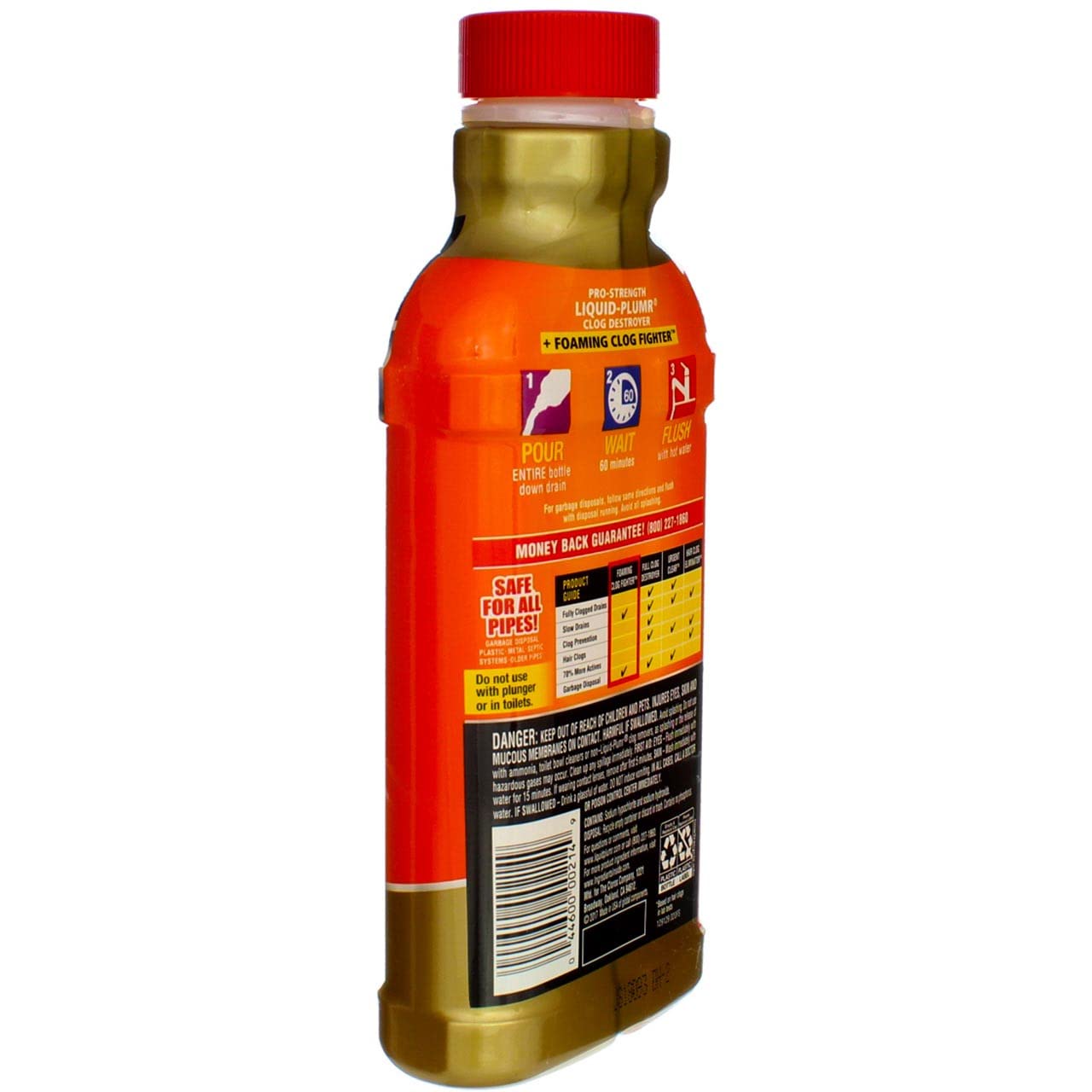 Liquid Plumber Clog Destroyer with Foaming Clog Fighter - 17 Ounces