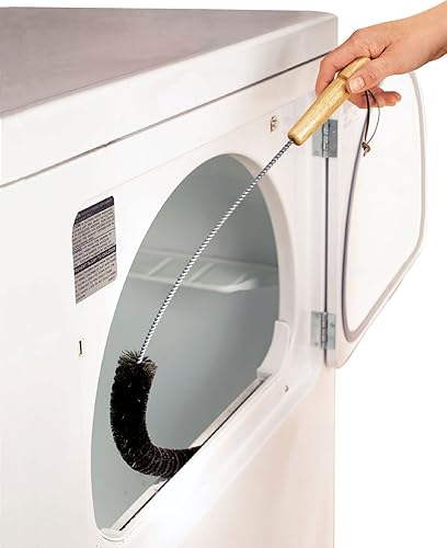 Dryer Lint Brush - Nylon Bristle, Wooden Handle