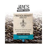 Jim’s Organic Coffee - French Roast Decaf: Whole Bean Dark Roast (11oz) -100% Arabica Coffee Beans - USDA Organic - Kosher - Swiss Water Process