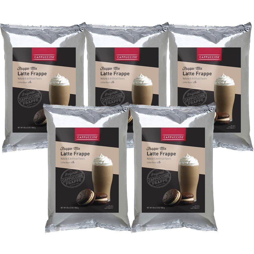 Cappuccine Ice Coffee Frappe Mix - Case of 5 Bags (Latte Frappe)