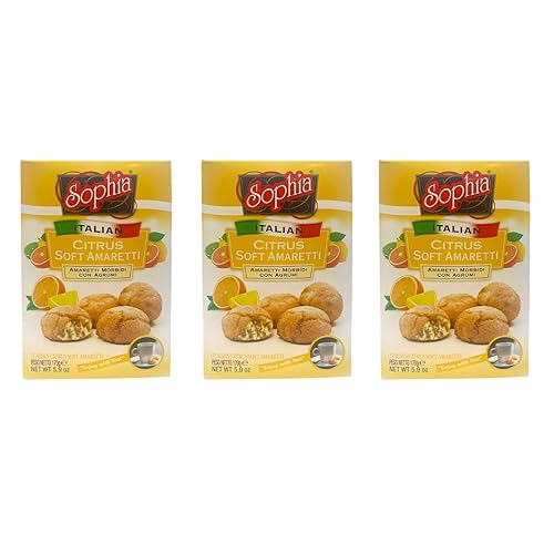 Sophia Soft Amaretti Citrus 5.9oz - 3-pack