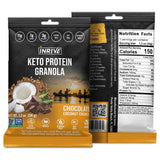 Inrive High Protein Chocolate Coconut Crunch Gluten Free Granola, Keto, Soy-Free, Kosher, No Added Sugar, Vegan, Non-GMO, 1.2 oz Snack Size, 12 Pack