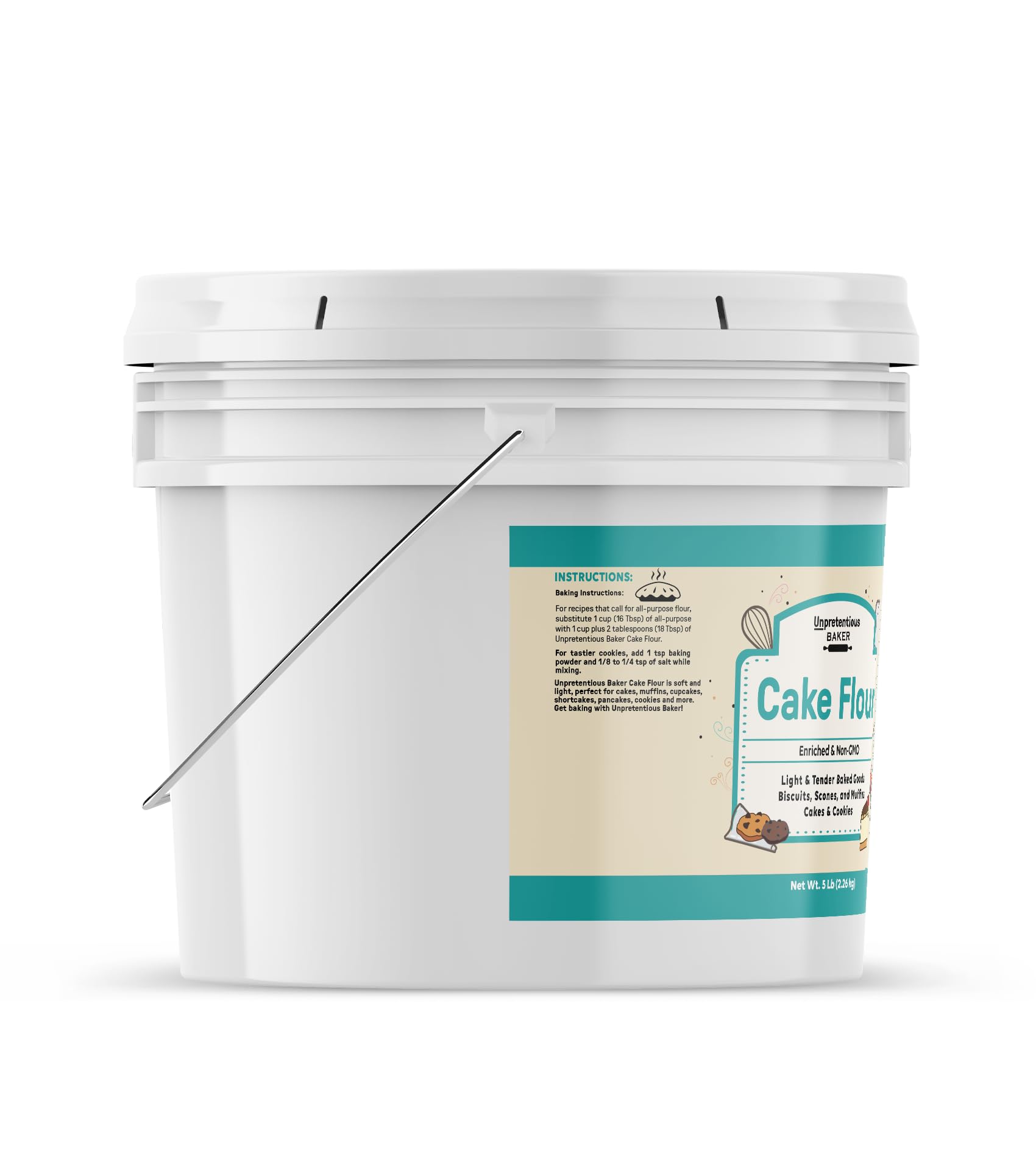 Unpretentious Cake Flour, 1 Gallon, Great For Cakes, Biscuits, Scones, Muffins