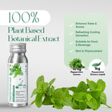 Bionutricia Peppermint Extract Liquid 2.8oz - High Potency 10:1 Ratio - 100% Natural Culinary Grade Mint Flavoring for Baking, Chocolate & Beverages