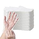 HLIN 1500 Pcs Plastic Gloves Disposable - Food Prep Gloves Disposable Transparent for Food Service, Cleaning, One Size Fits Most