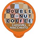 Double Donut Coffee Medium Roast Caramel Macchiato Coffee Pods, 24 Count for Keurig K-Cup Machines