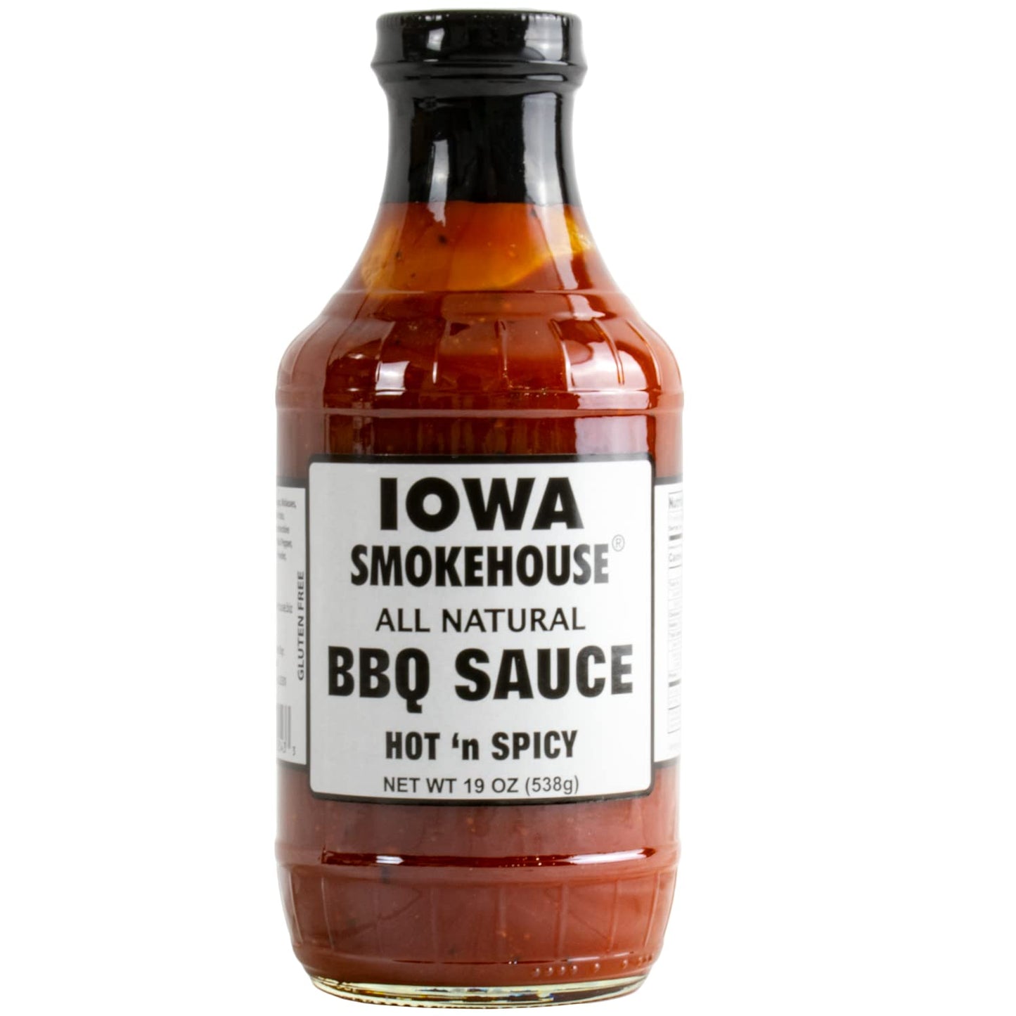IOWA SMOKEHOUSE BBQ Sauce, 19 oz bottle (Hot 'n Spicy)
