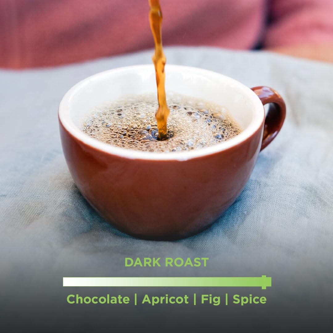 Tiny Footprint Coffee - Fair Trade Organic Nicaragua Segovia Dark Roast | Whole Bean Coffee | USDA Organic | Fair Trade Certified | Carbon Negative |