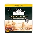 Ahmad Tea Black Tea, English Tea No. 1 Foil Enveloped Teabags, 100 ct - Caffeinated and Sugar-Free