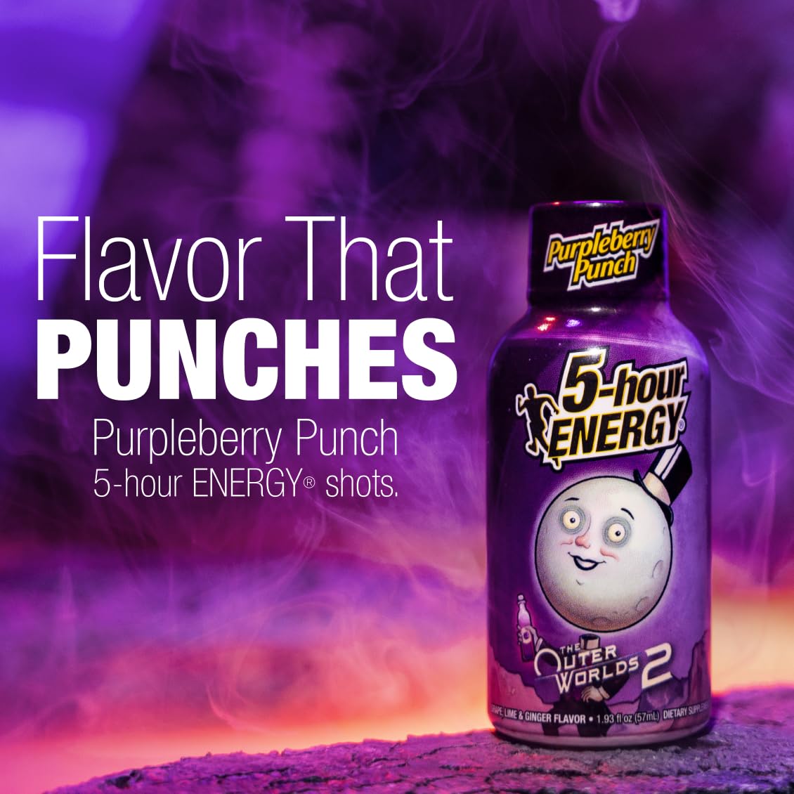 5-hour ENERGY PURPLE BERRY PUNCH Flavor, 6 Count, 1.93 Fl Oz Energy Shot, Extra Strength, Sugar Free